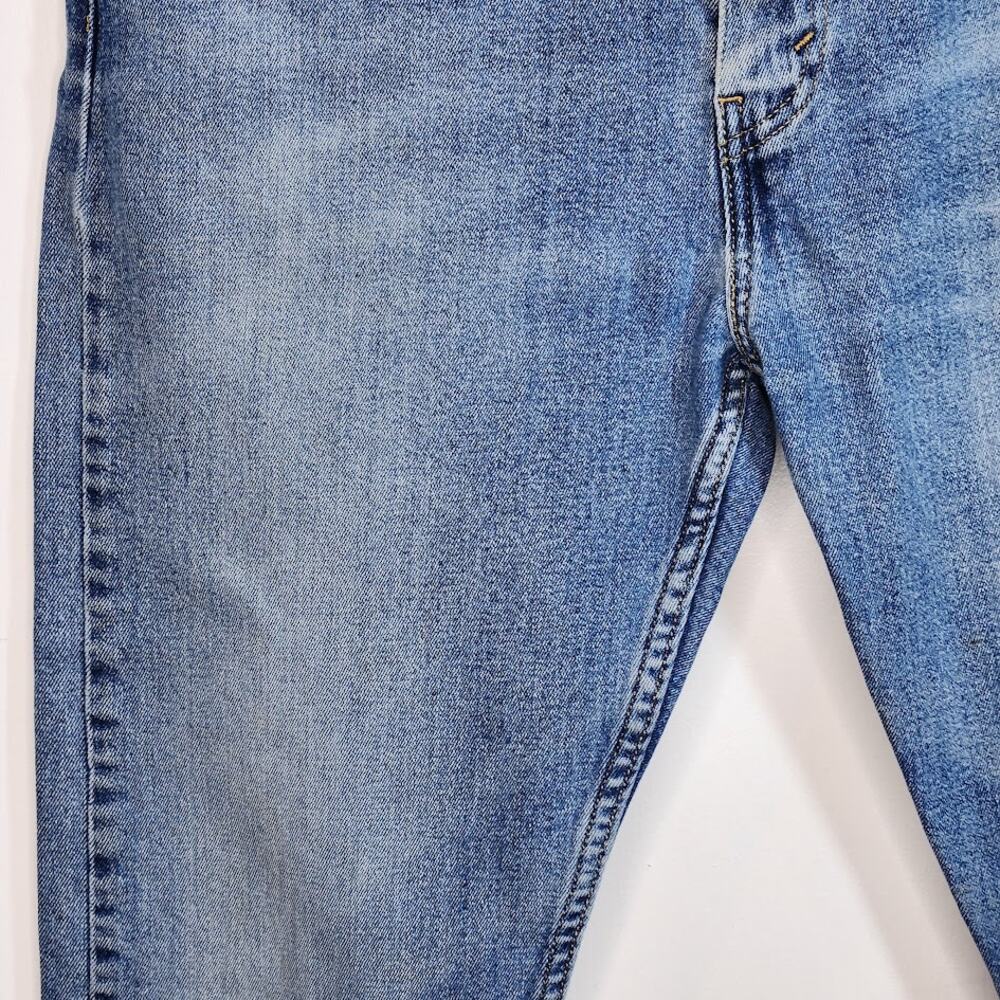 Levi's 512 Slim Taper Fit Light Wash Jeans Classic Blue Denim Mens Size 34x32 - Picture 4 of 11